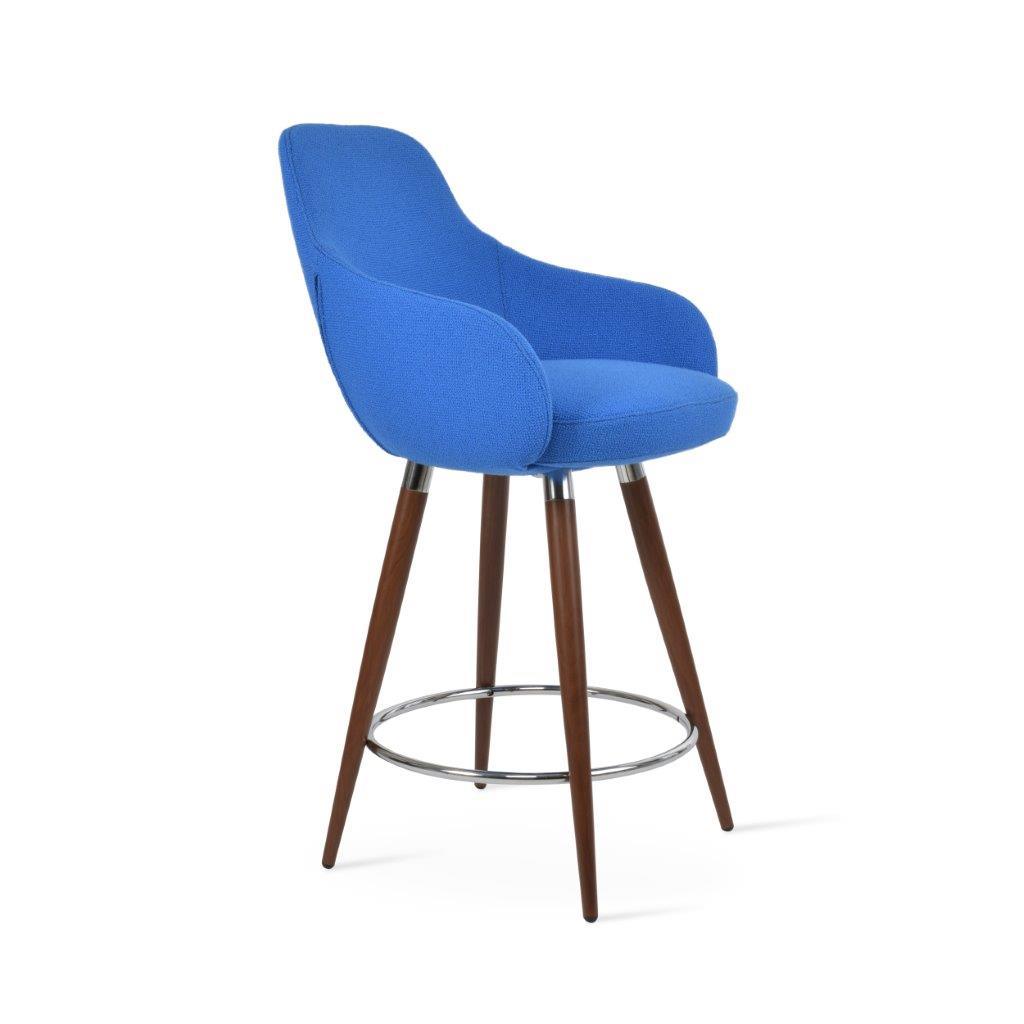 GAZEL ARM WOOD STOOL