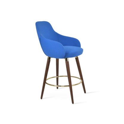 GAZEL ARM WOOD STOOL
