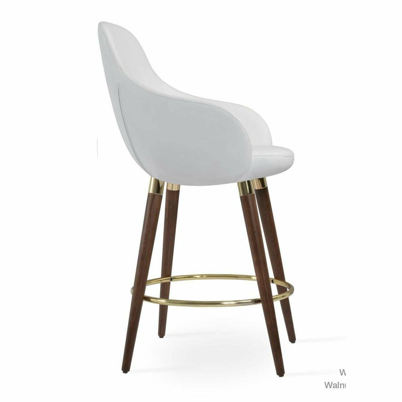 GAZEL ARM WOOD STOOL