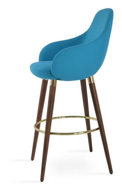 GAZEL ARM WOOD STOOL