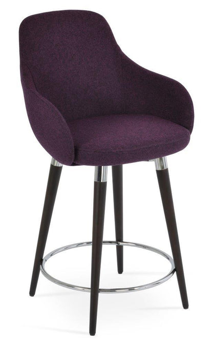 GAZEL ARM WOOD STOOL