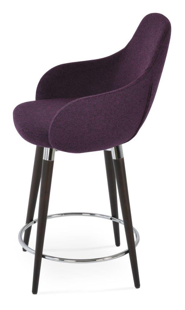 GAZEL ARM WOOD STOOL