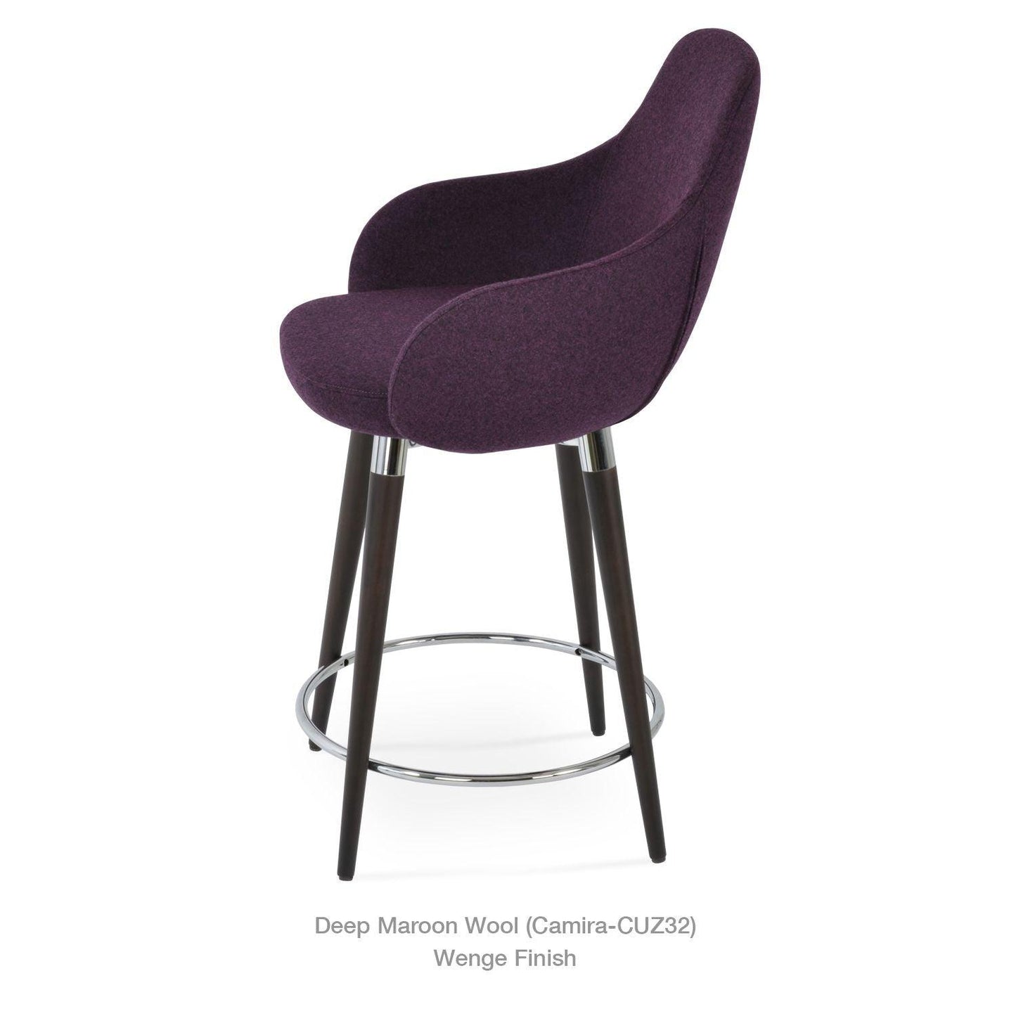 GAZEL ARM WOOD STOOL