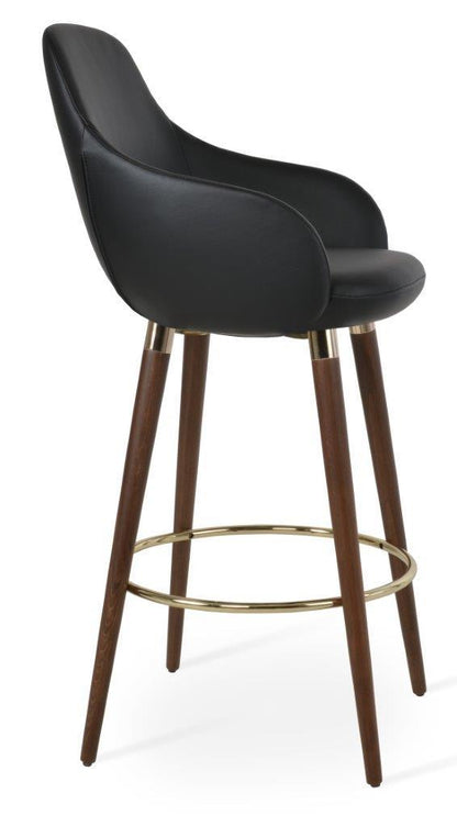 GAZEL ARM WOOD STOOL