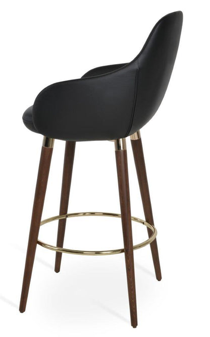GAZEL ARM WOOD STOOL