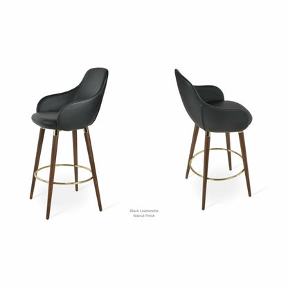 GAZEL ARM WOOD STOOL