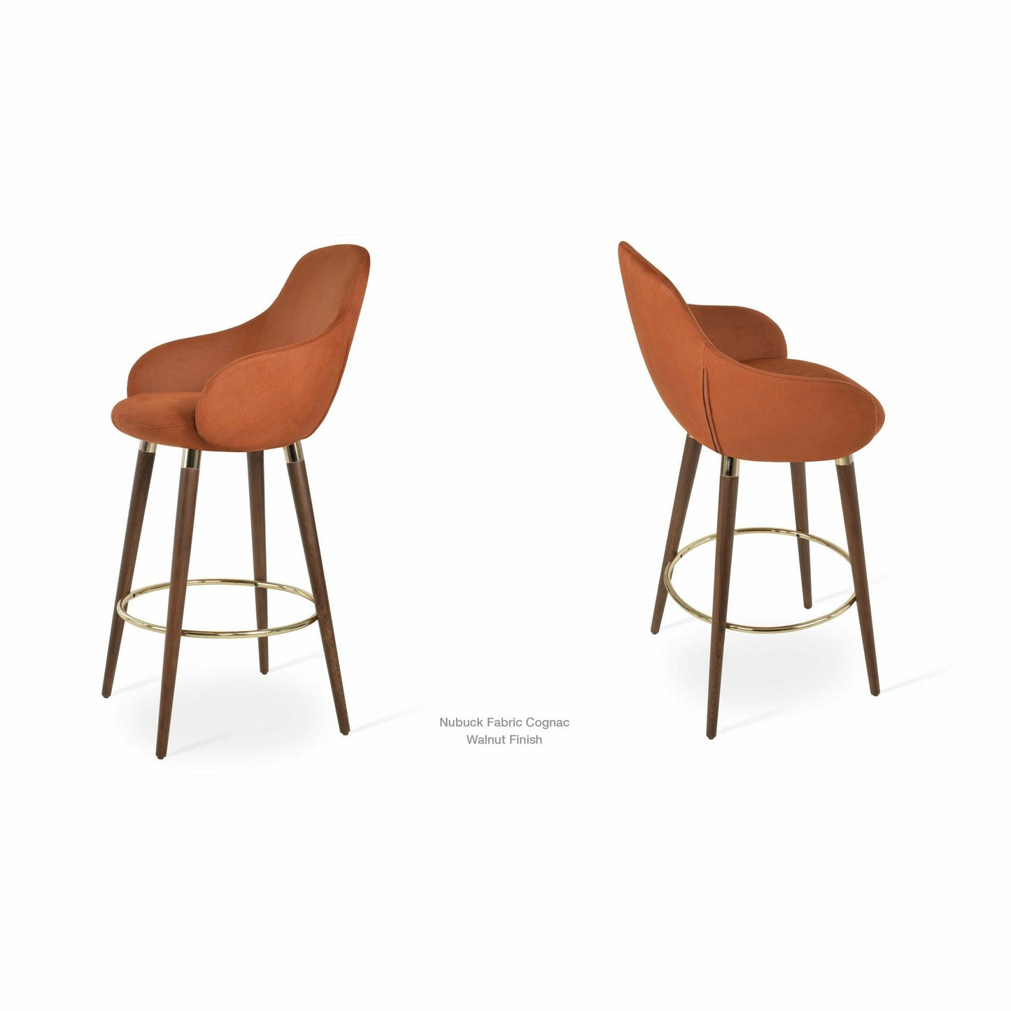 GAZEL ARM WOOD STOOL