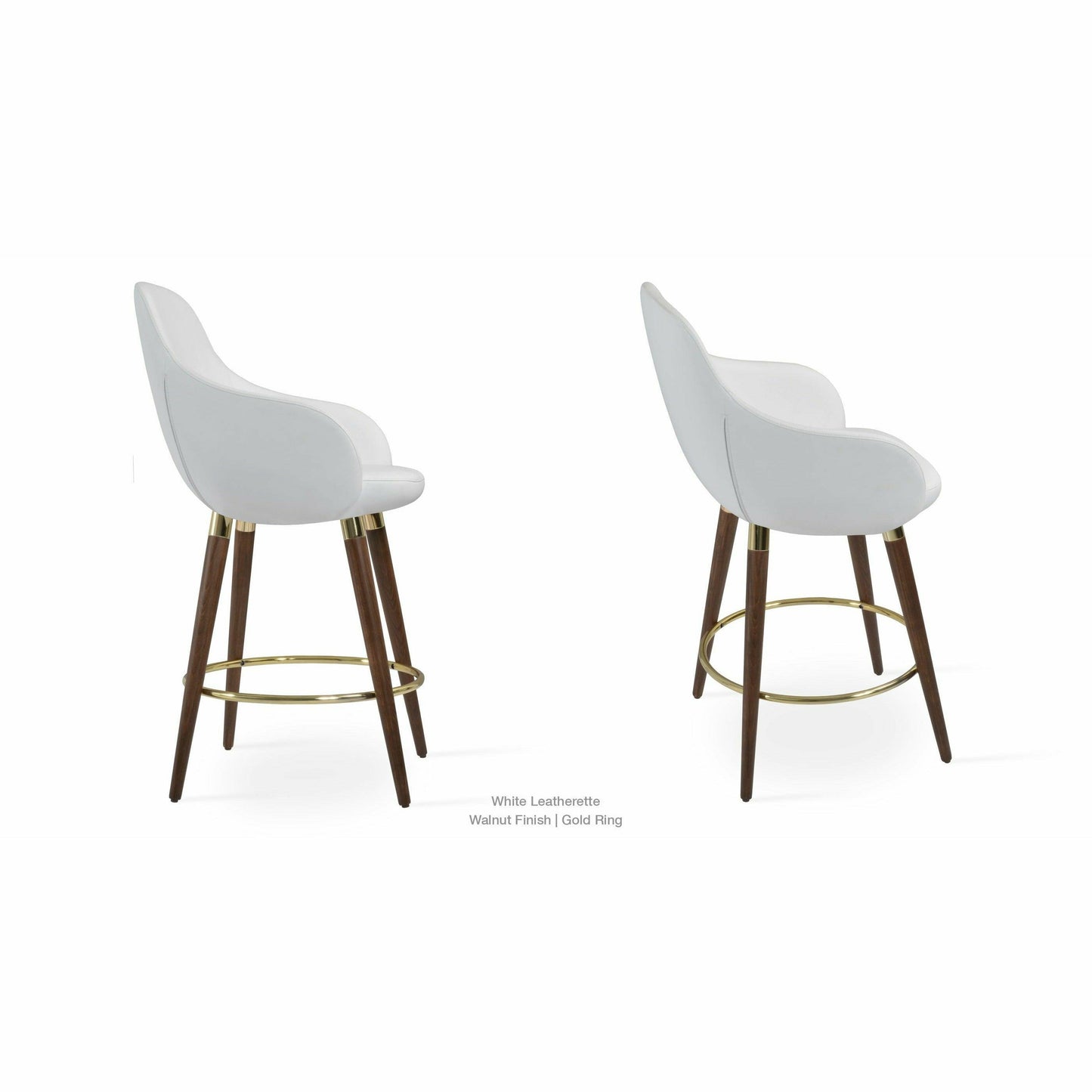 GAZEL ARM WOOD STOOL