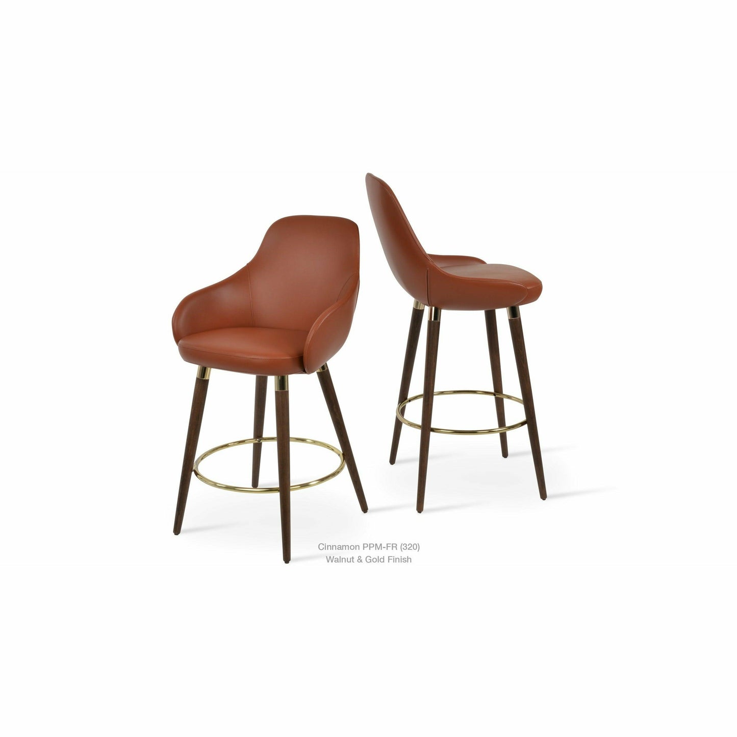 GAZEL ARM WOOD STOOL