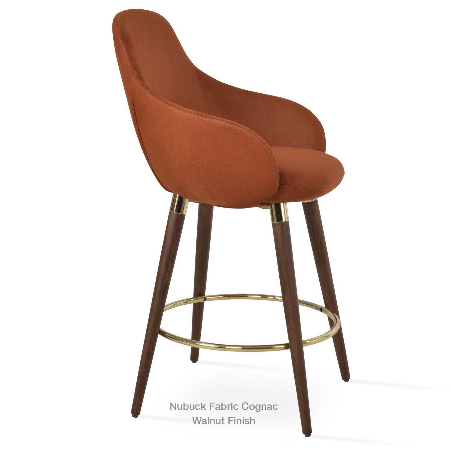 GAZEL ARM WOOD STOOL
