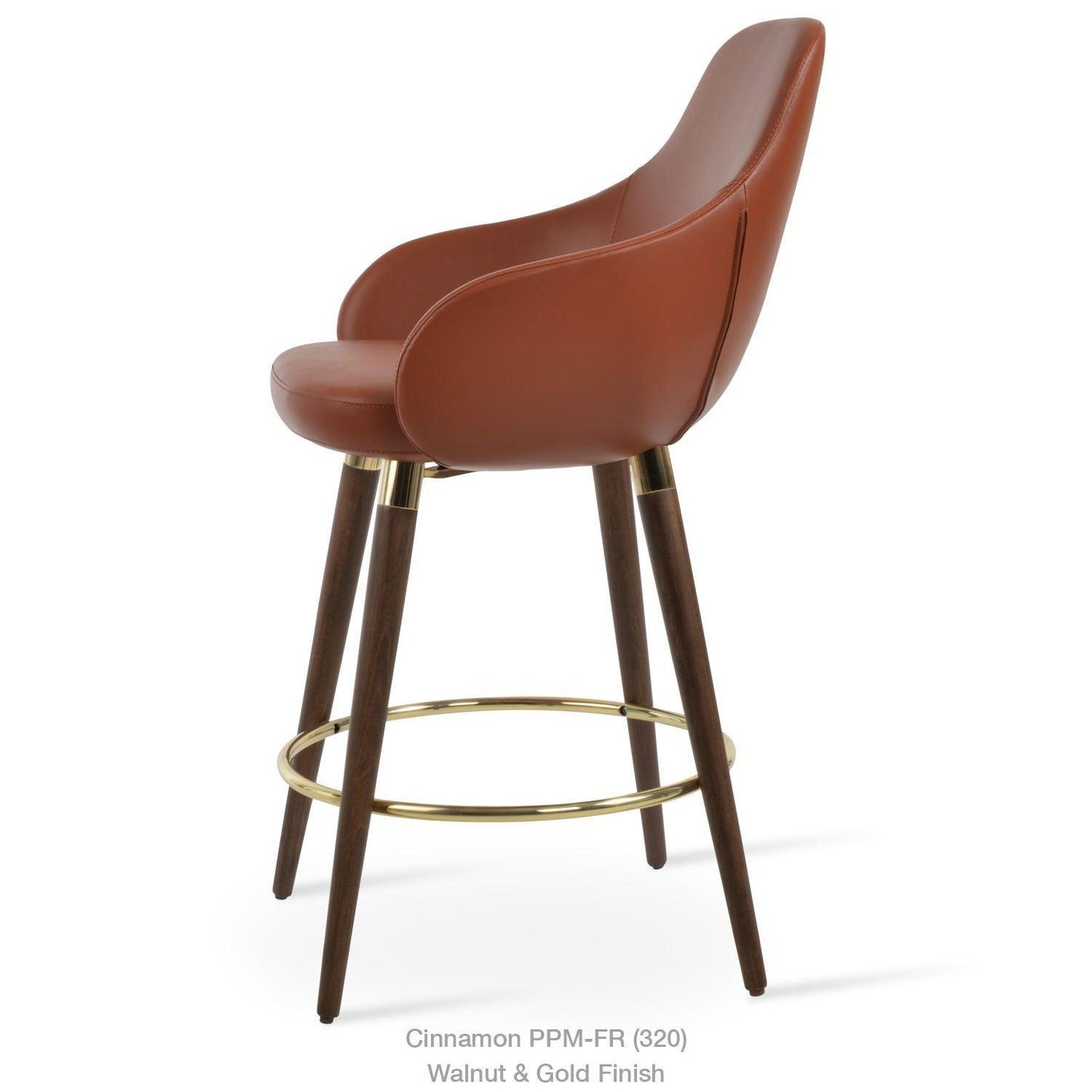 GAZEL ARM WOOD STOOL