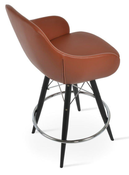 GAZEL ARM WOOD STOOL