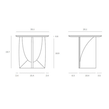 Geometric side table