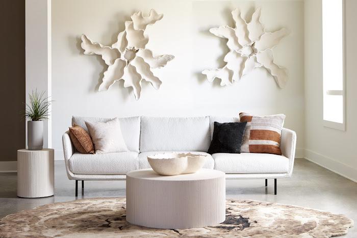 Groovy Coffee Table, White Stone