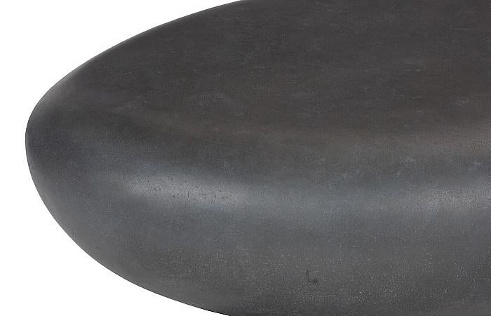 River Stone Coffee Table Large, Charcoal Stone