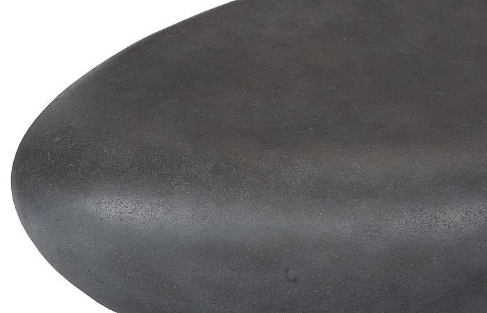 River Stone Coffee Table Small, Charcoal Stone