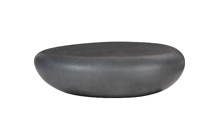River Stone Coffee Table Large, Charcoal Stone