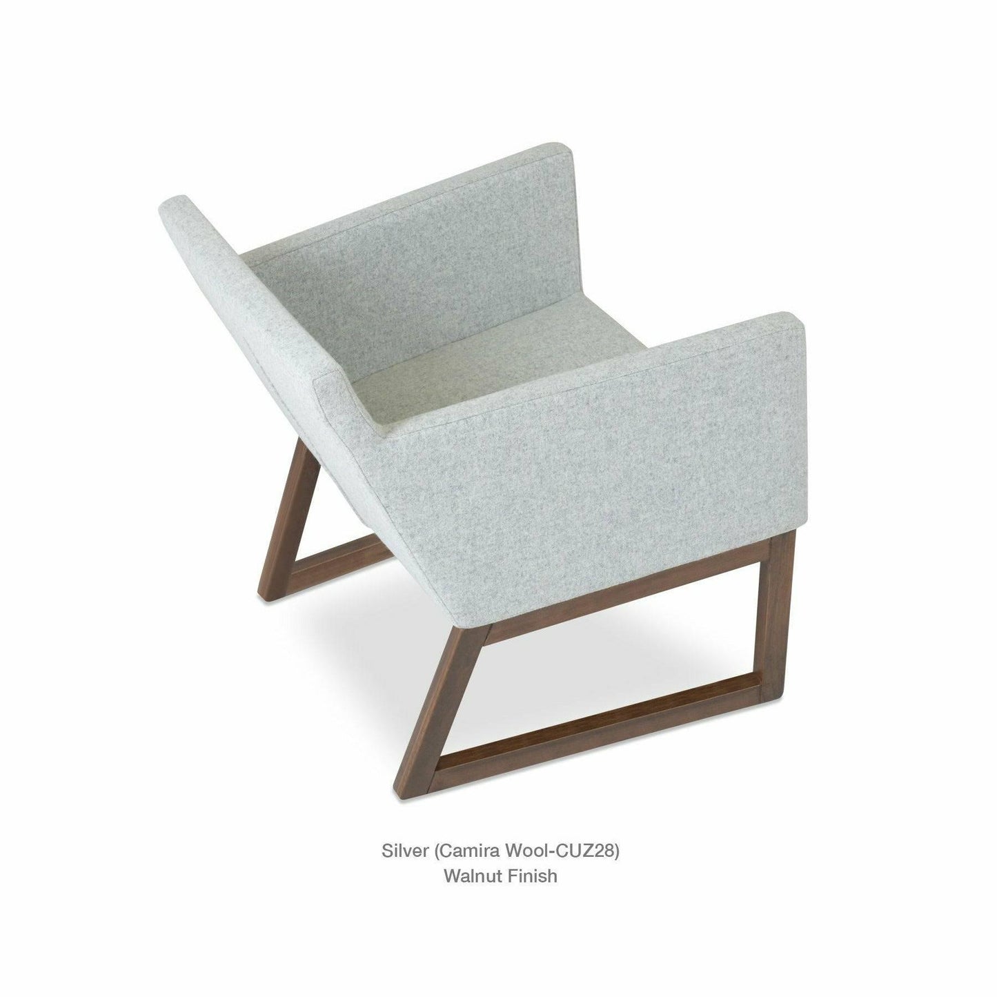 HARPUT VOGUE SLED WOOD LOUNGE ARMCHAIR