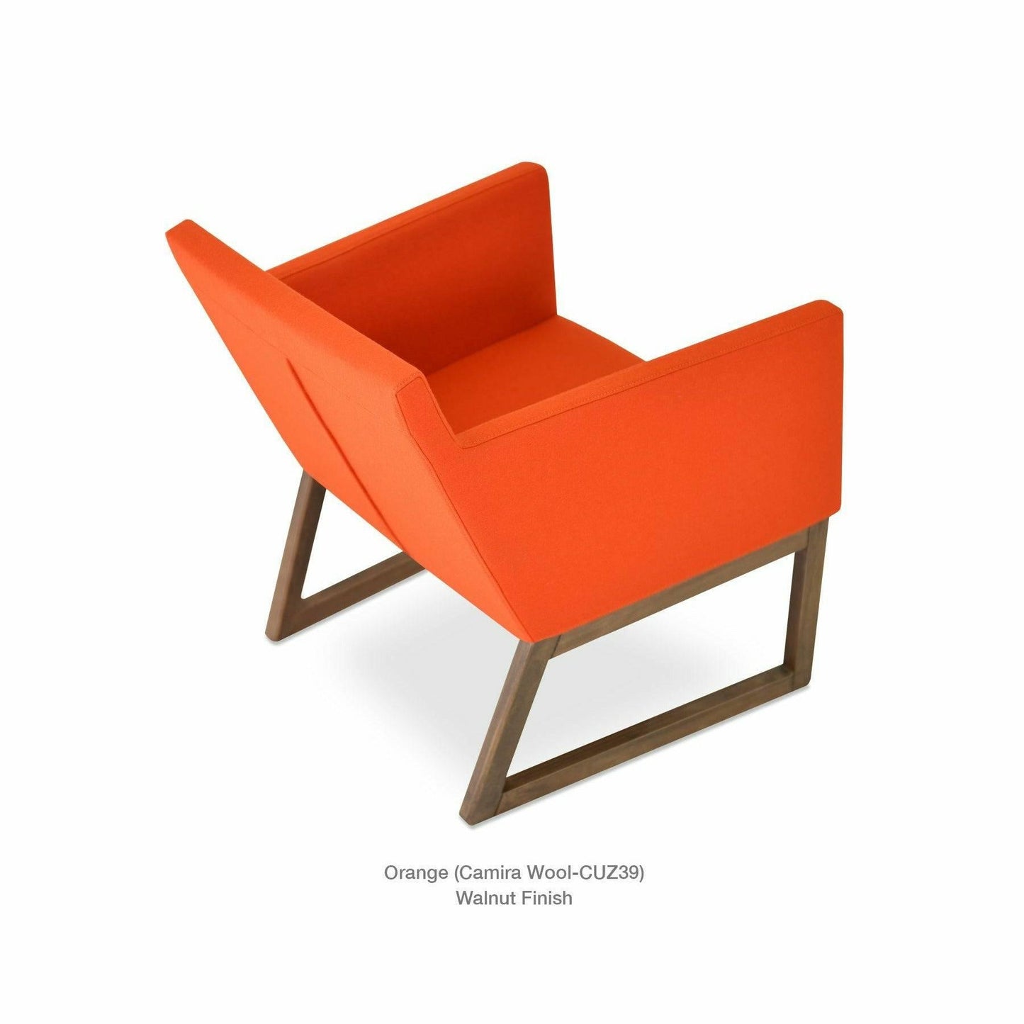 HARPUT VOGUE SLED WOOD LOUNGE ARMCHAIR