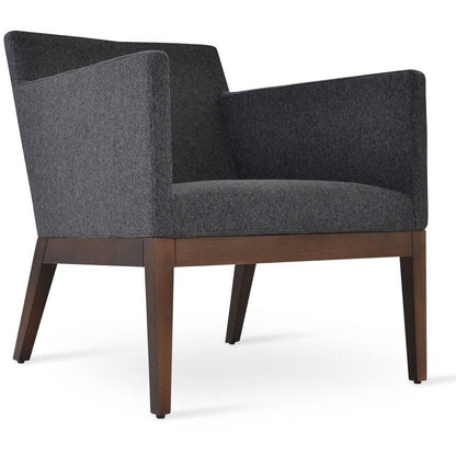 HARPUT VOGUE WOOD LOUNGE ARMCHAIR