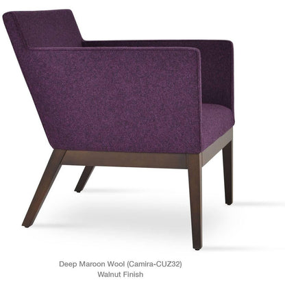 HARPUT VOGUE WOOD LOUNGE ARMCHAIR