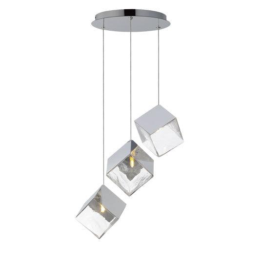 ICE CUBE 3-LIGHT LED PENDANT