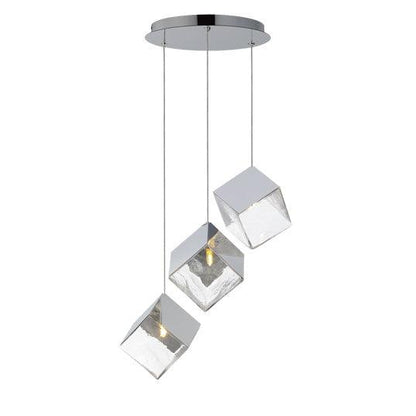 ICE CUBE 3-LIGHT LED PENDANT