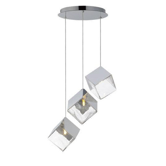 ICE CUBE 3-LIGHT LED PENDANT