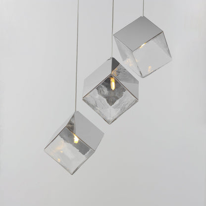 ICE CUBE 3-LIGHT LED PENDANT