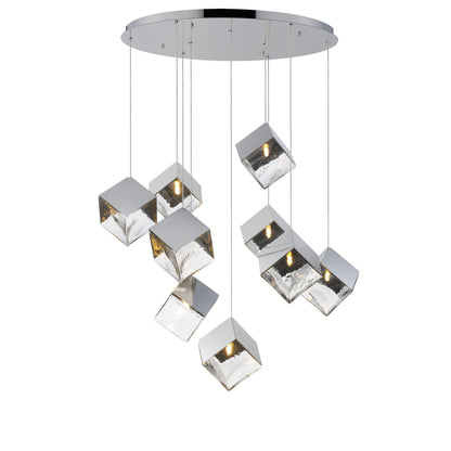 ICE CUBE 9-LIGHT LED PENDANT