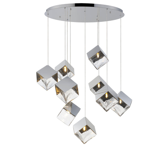 ICE CUBE 9-LIGHT LED PENDANT