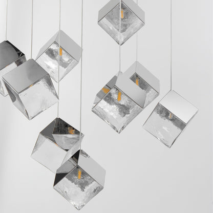 ICE CUBE 9-LIGHT LED PENDANT