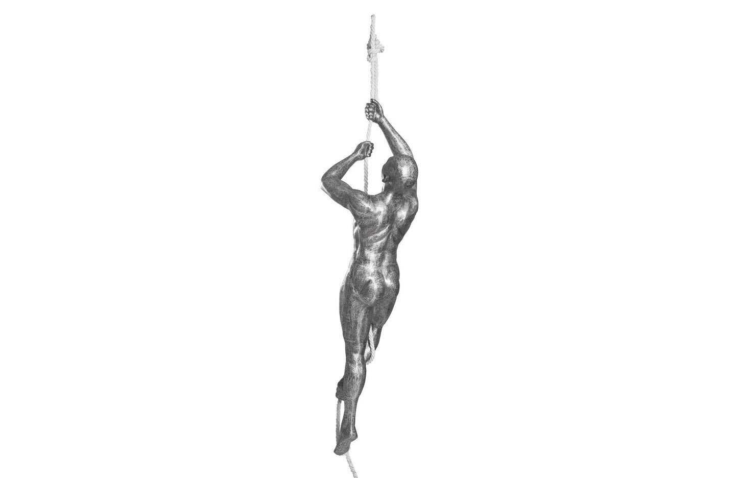 Climbing Sculpture w/Rope Black/Silver, Aluminum
