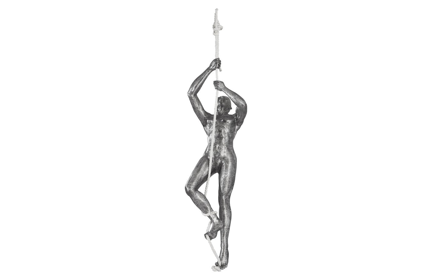 Climbing Sculpture w/Rope Black/Silver, Aluminum