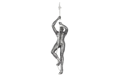 Climbing Sculpture w/Rope Black/Silver, Aluminum