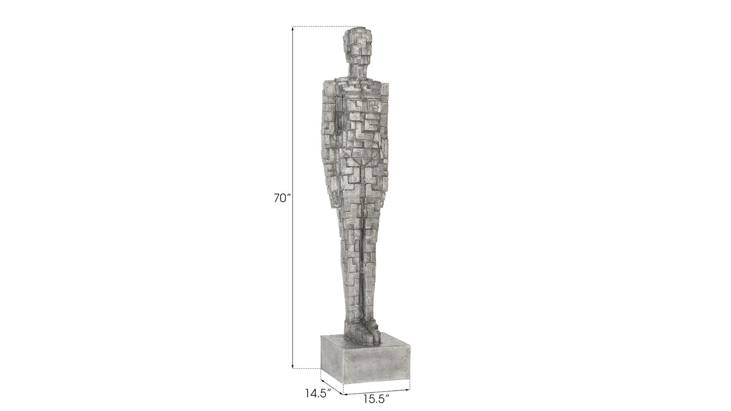 Puzzle Woman Sculpture