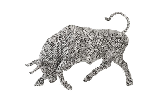 Bull Pipe Sculpture Stainless Steel