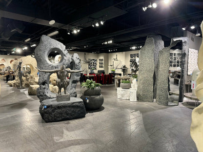 Freeform Sculpture White, Silver Leaf