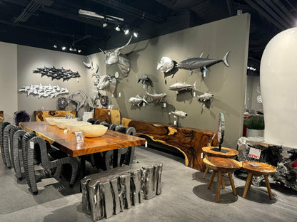 Outstretched Arms Standing Sculpture Aluminum