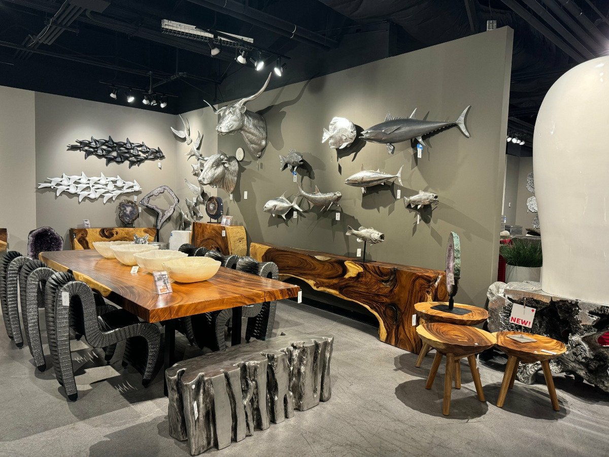 Diving Wall Sculpture Aluminum, Large