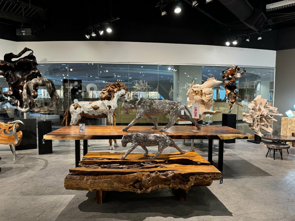 Great Dane Gold LeafSculpture
