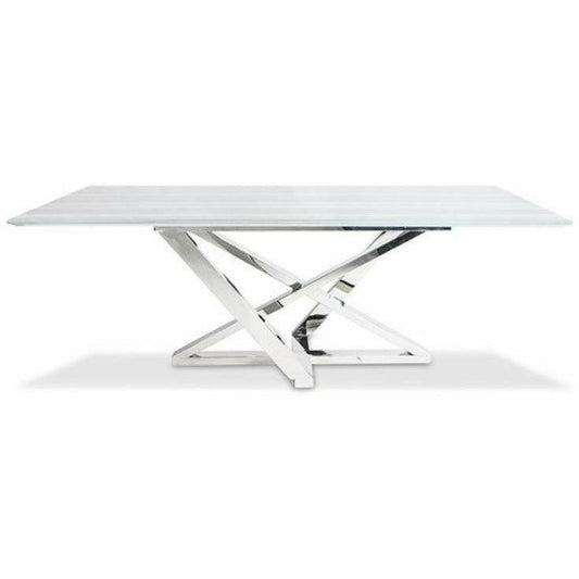INGRID DINING TABLE with MARBLE TOP