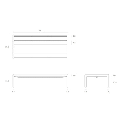 Jack outdoor coffee table