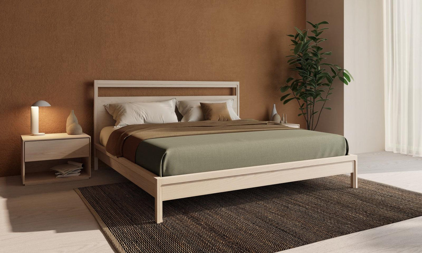 JACK UPHOLSTERED HEADBOARD BED