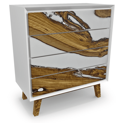 Lampetia Olive Wood White Dresser