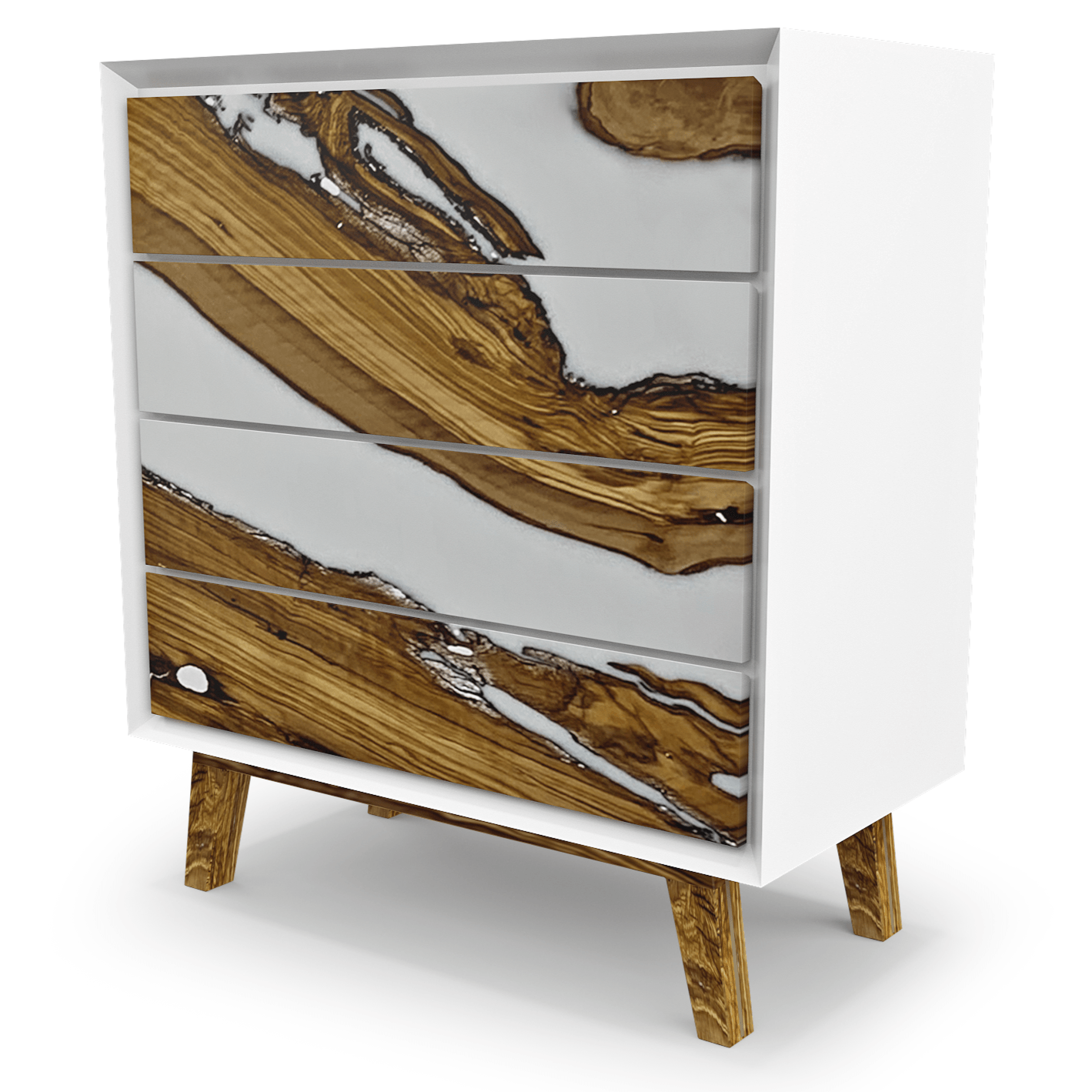 Lampetia Olive Wood White Dresser