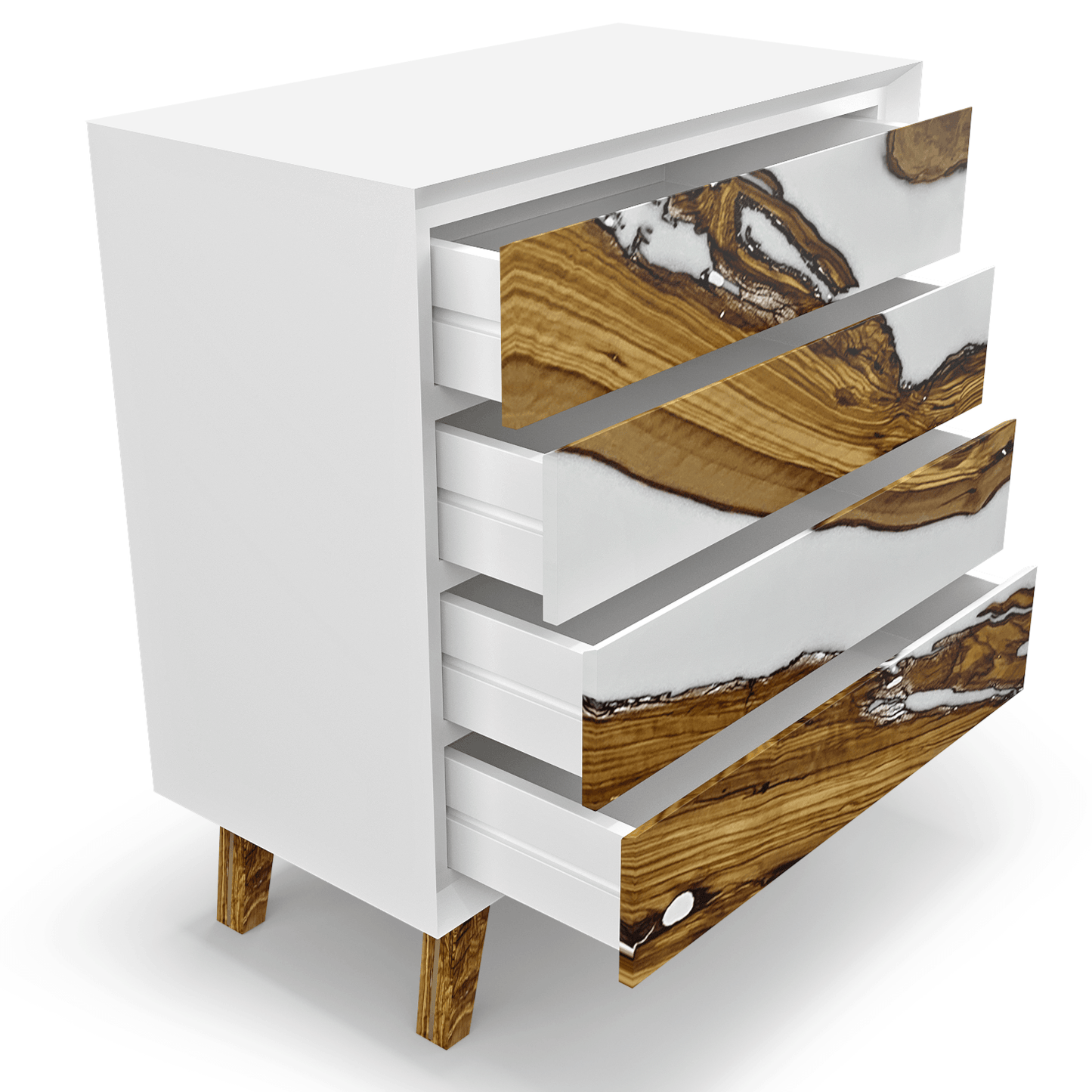 Lampetia Olive Wood White Dresser