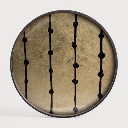 Large Tray Round Coffee Table Set
