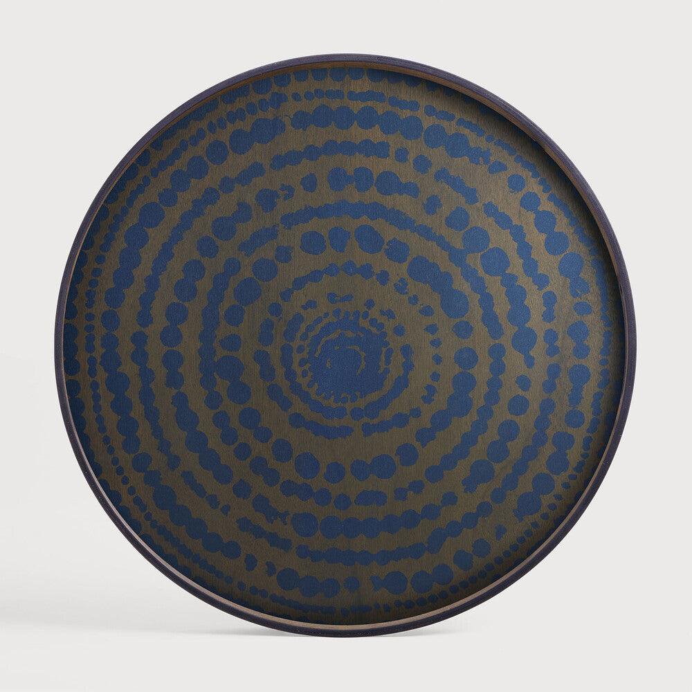 Large Tray Round Coffee Table Set