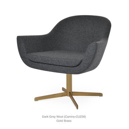 MADISON 4 STAR SWIVEL LOUNGE ARMCHAIR